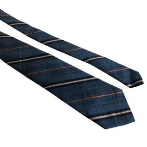 Beekman Place Tie Blue Striped Vintage Mens Necktie Office Work Formal Gift